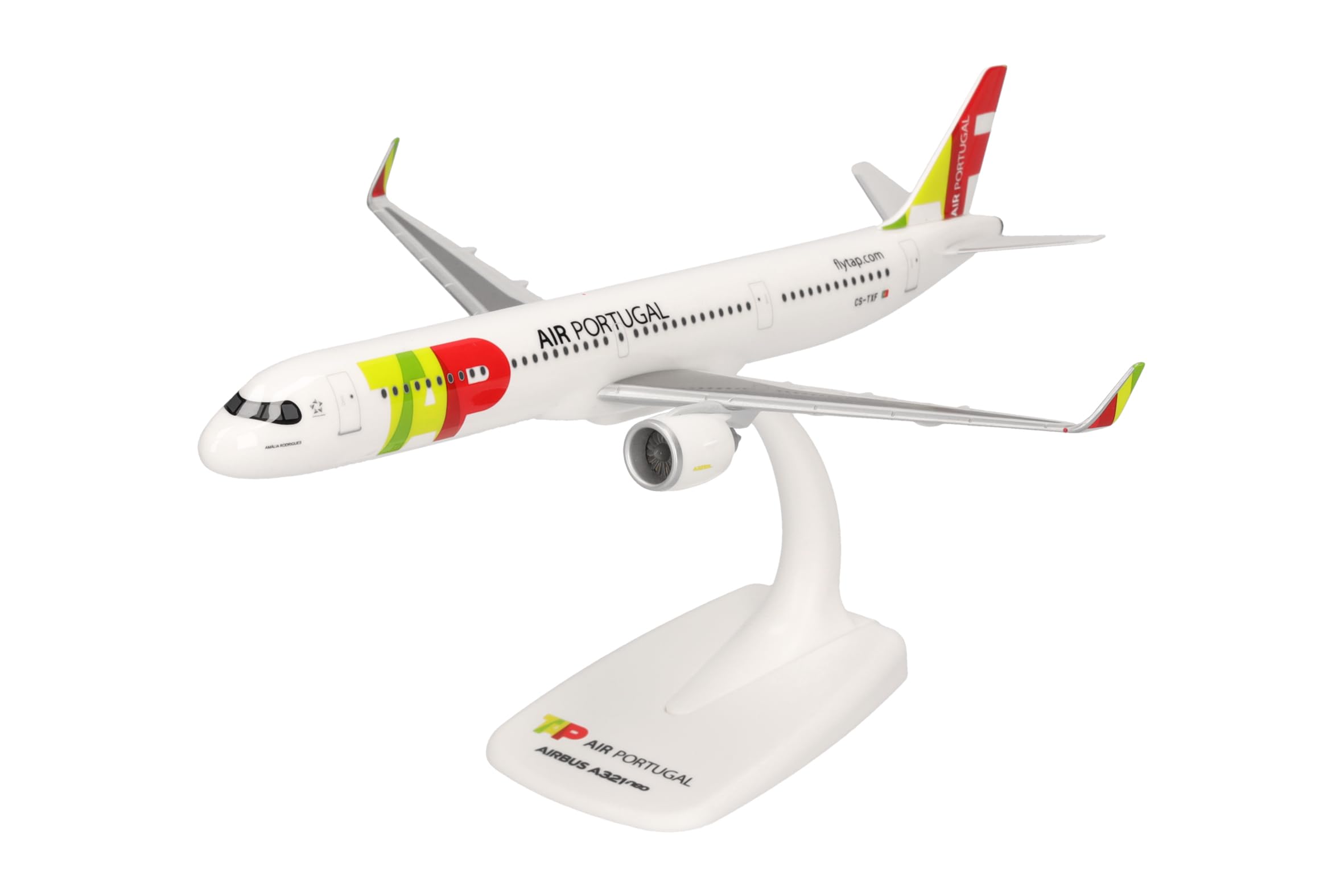 Herpa Snap-Fit Airplane Model TAP Air Portugal Airbus A321LR-'CS